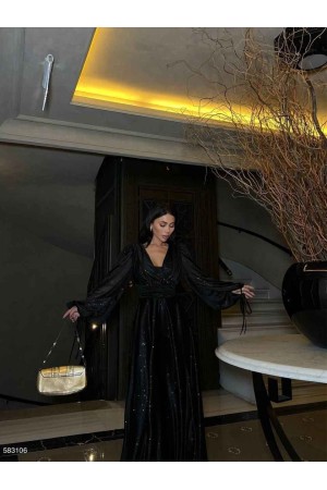 230077 SİYAH ABİYE