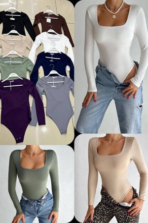 230079 SİYAH BODYSUIT CROP