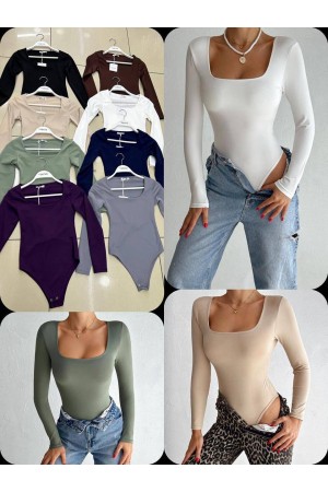 230081 SU YEŞİL BODYSUIT CROP