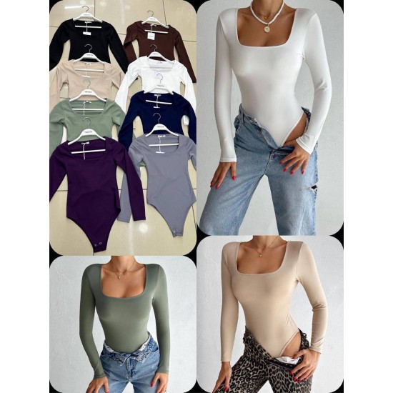 230082 KAHVE BODYSUIT CROP