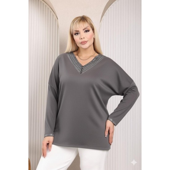 230229 GRİ BLUZ
