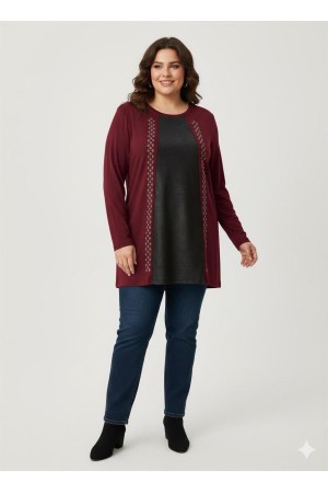 230242 Burgundy BLOUSE