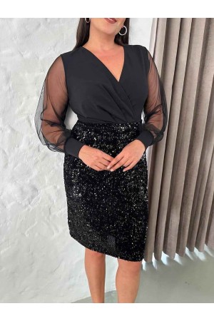 230247 SİYAH ELBİSE