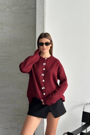 230300 Burgundy CARDIGAN