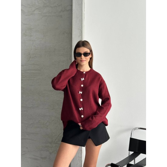 230300 Burgundy CARDIGAN