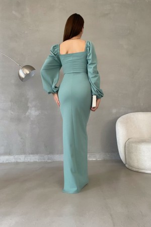 230312 "Water Green" "Evening dress"