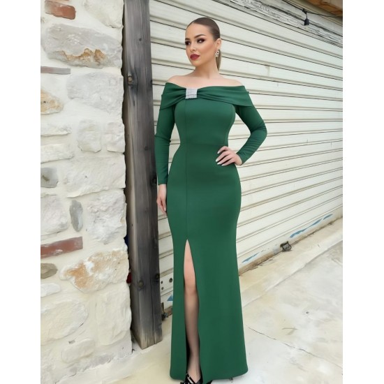 230339 "Emerald green" "Evening dress"