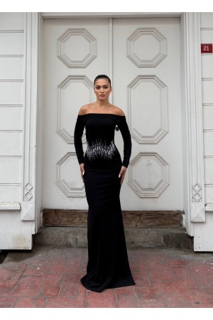 230371 SİYAH ABİYE