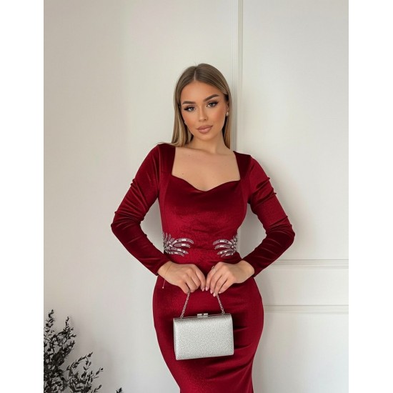 230376 Burgundy "Evening dress"