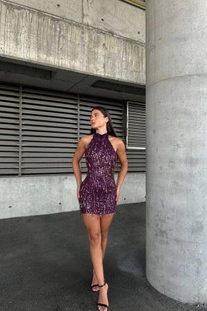 230431 PURPLE "Evening dress"