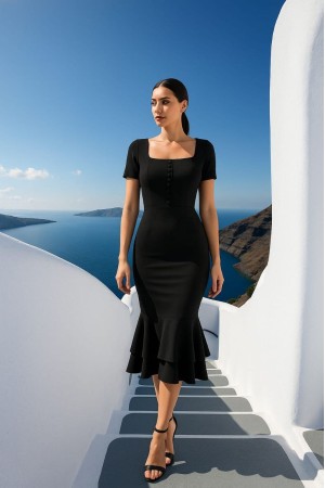 230456 BLACK DRESS