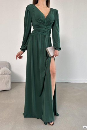 230469 "Emerald green" "Evening dress"