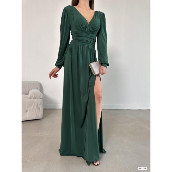 230469 "Emerald green" "Evening dress"