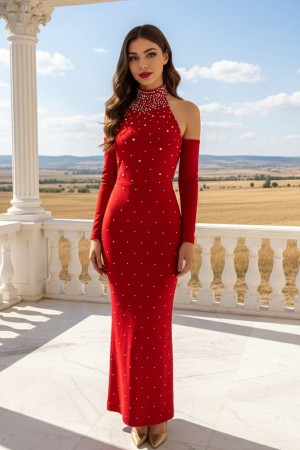 230484 RED "Evening dress"