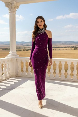 230485 PURPLE "Evening dress"