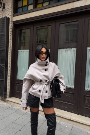 230511 GRİ TRENÇKOT