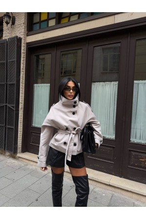 230511 GRİ TRENÇKOT