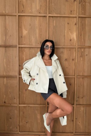 230555 EKRU TRENÇKOT