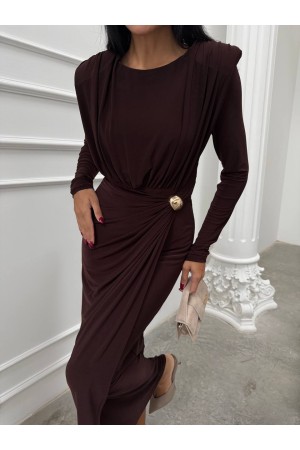 230582 KAHVE ELBİSE