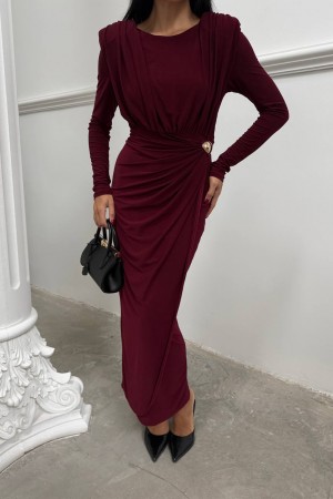 230583 BORDO ELBİSE