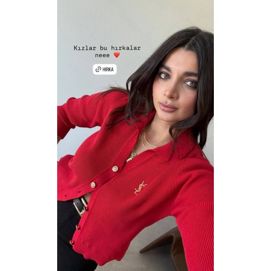 230636 RED CARDIGAN