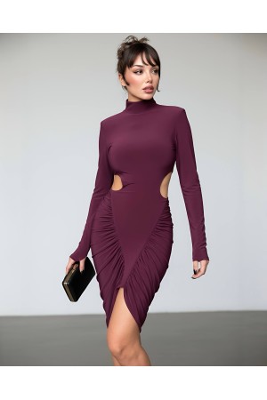 230735 BORDO ELBİSE