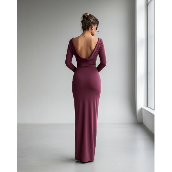 230741 BORDO ELBİSE