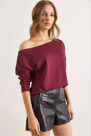 230751 Burgundy BLOUSE
