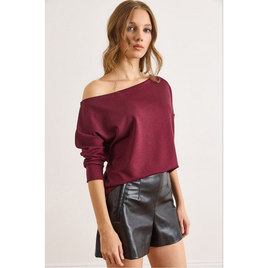 230751 Burgundy BLOUSE