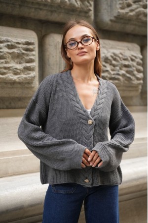 230787 GRAY CARDIGAN