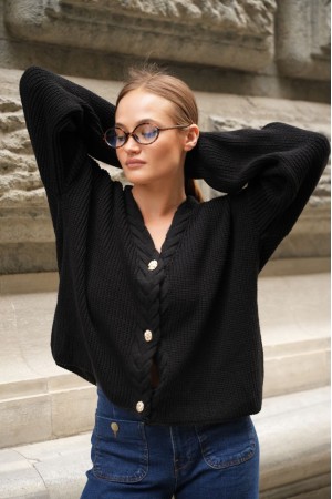 230789 BLACK CARDIGAN