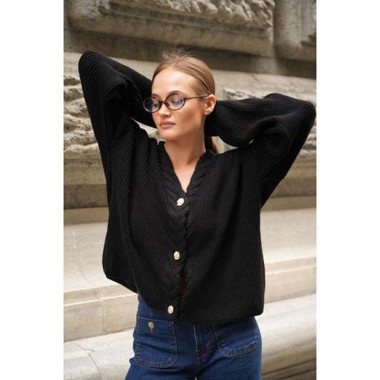 230789 BLACK CARDIGAN