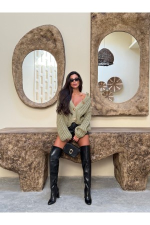 230822 KHAKI CARDIGAN