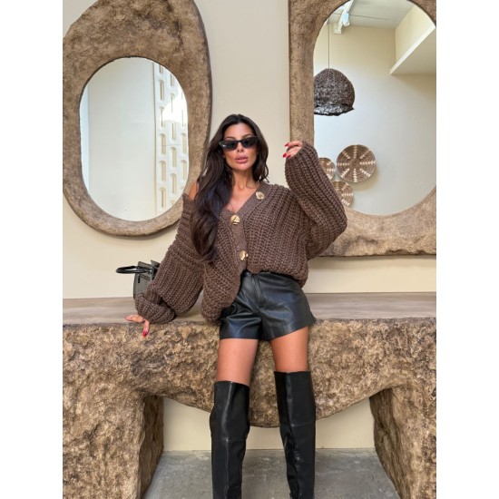 230824 COFFEE CARDIGAN