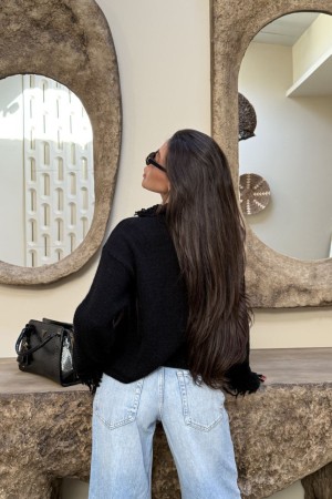 230852 BLACK CARDIGAN