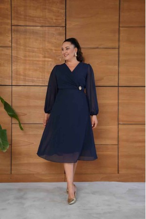 230985 LACİVERT ELBİSE