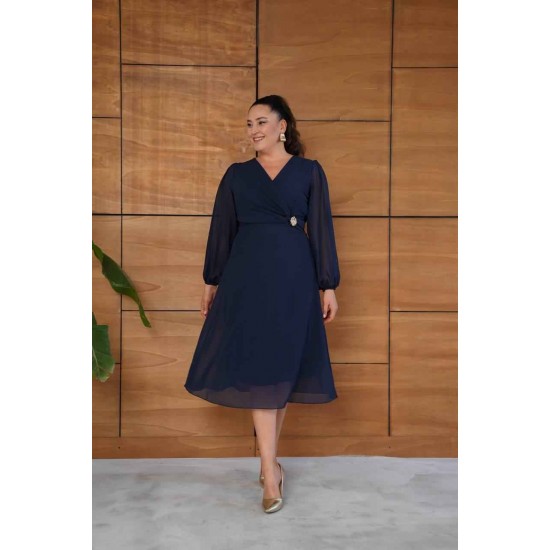 230985 LACİVERT ELBİSE