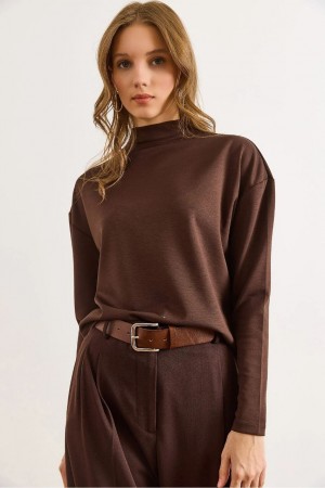 231031 COFFEE BLOUSE