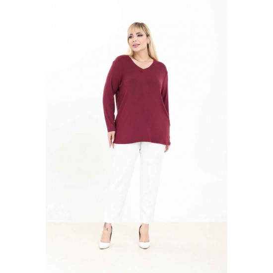 231090 Burgundy BLOUSE