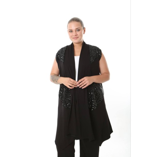 231190 SİYAH HIRKA YELEK