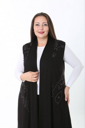 231193 SİYAH HIRKA YELEK