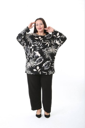 231200 DESENLİ BLUZ YELEK