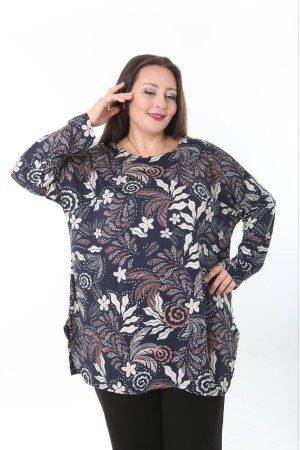 231201 DESENLİ BLUZ YELEK