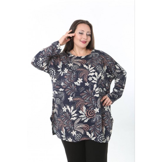 231201 DESENLİ BLUZ YELEK