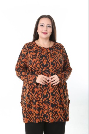 231202 DESENLİ BLUZ YELEK