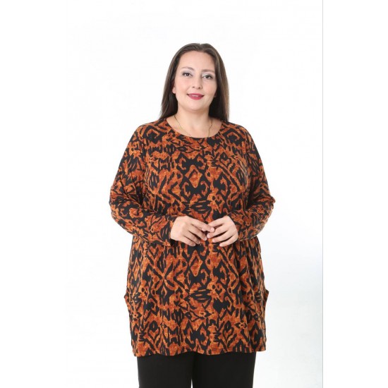 231202 DESENLİ BLUZ YELEK