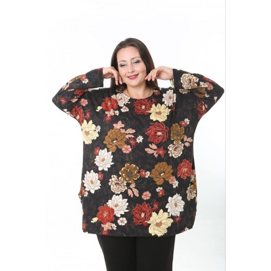 231203 DESENLİ BLUZ YELEK