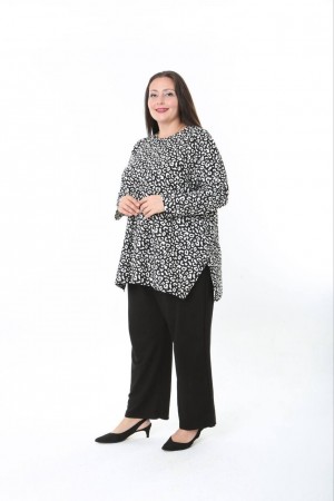 231206 DESENLİ BLUZ YELEK