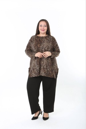 231207 DESENLİ BLUZ YELEK