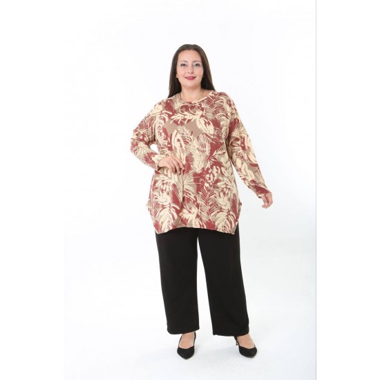 231213 Patterned BLOUSE LONG